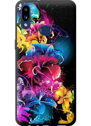 Чехол tpu на телефон samsung galaxy a10s a107f абстрактные цветы "511b-1776-58250"