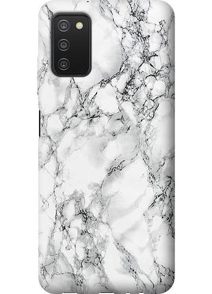 Чохол 2d пластиковий на телефон samsung galaxy a03s a037f мармур білий "4480t-2381-58250"