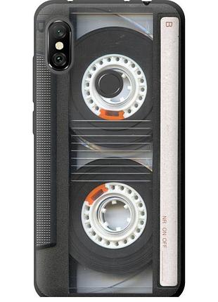 Чехол tpu на телефон xiaomi redmi note 6 pro кассета "876b-1551-58250"