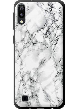 Чехол tpu на телефон samsung galaxy m10 мрамор белый "4480b-1661-58250"