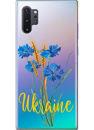 Чехол 2d пластиковый патриотический на телефон samsung galaxy note 10 plus ukraine v2 "5445t-1756-58250"
