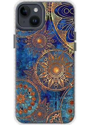 Чохол чохол bumper на телефон iphone 14 plus золотий візерунок "678pc-2645-58250"
