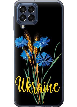 Чехол tpu патриотический на телефон samsung galaxy m33 m336b ukraine v2 "5445b-2633-58250"