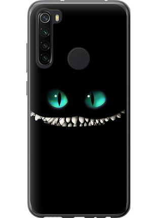 Чохол 2d пластиковий на телефон xiaomi redmi note 8 чеширський кіт "689t-1787-58250"