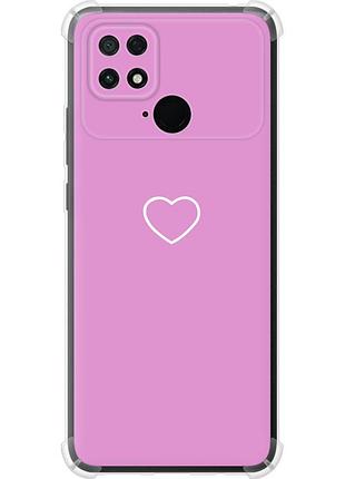 Чехол силикон с усиленными углами на телефон xiaomi poco c40 сердце 2 "4863sp-2701-58250"
