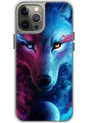 Чехол чехол bumper magsafe на телефон iphone 12 pro max арт-волк "3999pm-2054-58250"