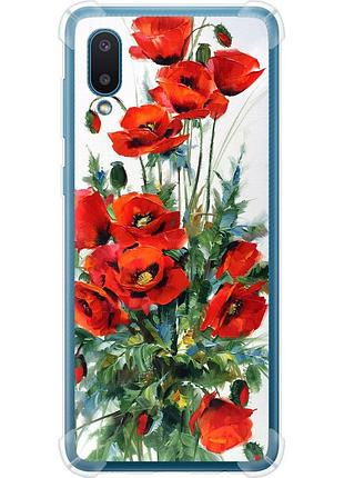 Чохол силіконовий протиударний с посиленими кутами на телефон samsung galaxy a02 a022g маки "523sp-2260-58250"