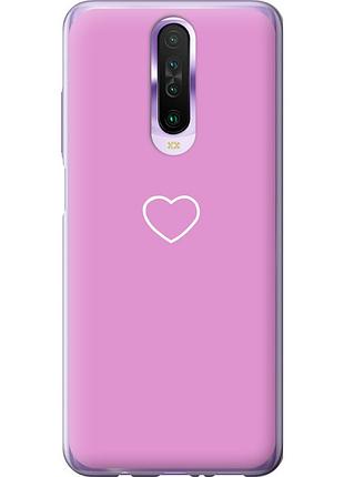 Чохол 2d пластиковий на телефон xiaomi redmi k30 серце 2 "4863t-1836-58250"