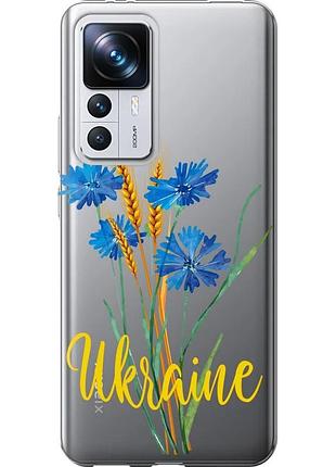 Чехол силиконовый патриотический на телефон xiaomi redmi k50 ultra ukraine v2 "5445u-3331-58250"