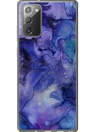 Чехол 2d пластиковый на телефон samsung galaxy note 20 мрамор 7 "4802t-2036-58250"