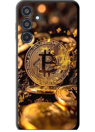 Чехол tpu на телефон samsung galaxy m35 5g золотая лихорадка биткойна "6089b-3738-58250"