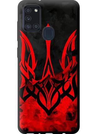Чехол tpu патриотический на телефон samsung galaxy a21s a217f герб украины v2 "5312b-1943-58250"