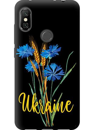 Чохол tpu патріотичний на телефон xiaomi redmi note 6 pro ukraine v2 "5445b-1551-58250"