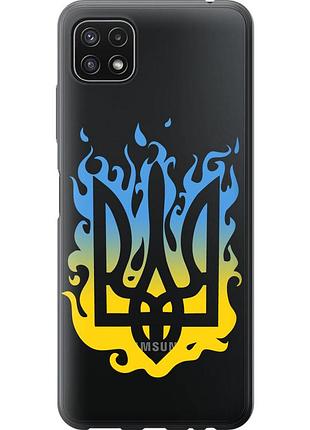 Чехол силиконовый патриотический на телефон samsung galaxy a22 5g a226b герб v1 "5258u-2581-58250"