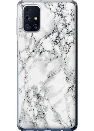 Чехол силиконовый на телефон samsung galaxy m31s m317f мрамор белый "4480u-2055-58250"