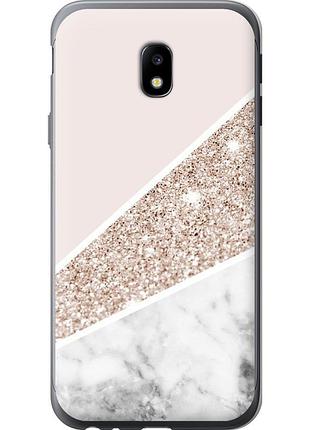 Чехол силиконовый на телефон samsung galaxy j3 (2017) пастельный мрамор "4342u-650-58250"
