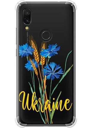 Чехол силикон с усиленными углами патриотический на телефон xiaomi redmi 7 ukraine v2 "5445sp-1669-58250"