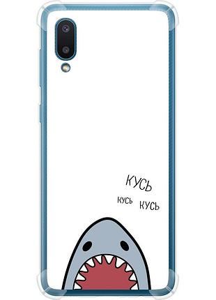 Чохол силіконовий протиударний с посиленими кутами на телефон samsung galaxy a02 a022g акула "4870sp-2260-58250"