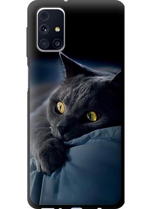 Чохол tpu на телефон samsung galaxy m31s m317f димчастий кіт "825b-2055-58250"