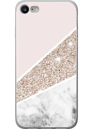 Чохол силіконовий на телефон iphone se 2020 пастельний мармур "4342u-2013-58250"