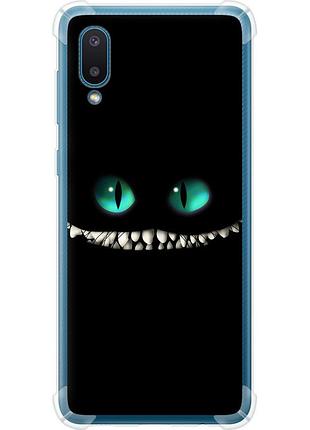 Чохол силіконовий протиударний с посиленими кутами на телефон samsung galaxy a02 a022g чеширський кіт "689sp-2260-58250"