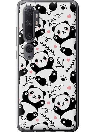 Чохол силіконовий на телефон xiaomi mi note 10 панди "4318u-1820-58250"