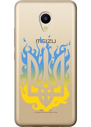 Чохол 2d пластиковий патріотичний на телефон meizu m5 герб v1 "5258t-420-58250"