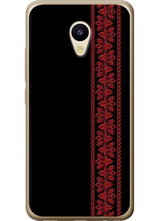 Чохол 2d пластиковий на телефон meizu m5 вишиванка 53 "2041t-420-58250"