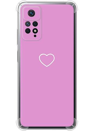 Чехол силикон с усиленными углами на телефон xiaomi redmi note 11 pro сердце 2 "4863sp-2512-58250"
