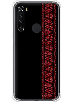 Чохол силіконовий протиударний с посиленими кутами на телефон xiaomi redmi note 8 вишиванка 53 "2041sp-1787-58250"