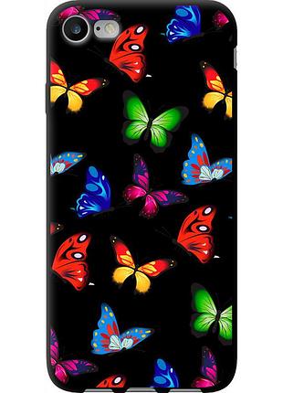 Чехол tpu на телефон iphone 7 красочные мотыльки "4761b-336-58250"