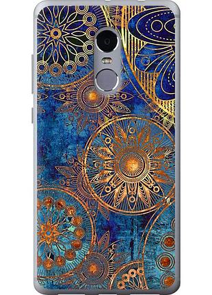 Чохол силіконовий на телефон xiaomi redmi note 4 золотий візерунок "678u-352-58250"