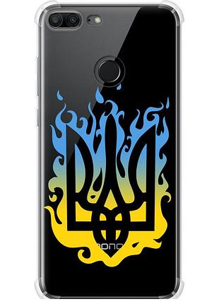 Чохол силіконовий протиударний с посиленими кутами патріотичний на телефон huawei honor 9 lite герб v1 "5258sp-1359-58250"