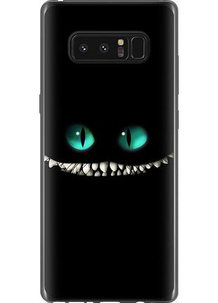 Чехол 2d пластиковый на телефон samsung galaxy note 8 чеширский кот "689t-1020-58250"