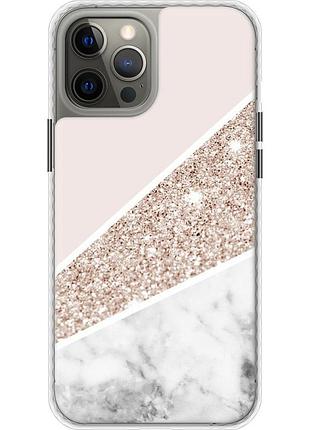Чохол чохол bumper на телефон iphone 12 pro max пастельний мармур "4342pc-2054-58250"