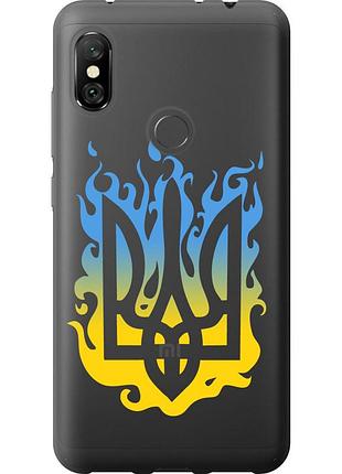 Чехол силиконовый патриотический на телефон xiaomi redmi note 6 pro герб v1 "5258u-1551-58250"