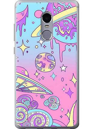 Чохол силіконовий на телефон xiaomi redmi note 4 рожева галактика "4146u-352-58250"