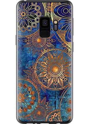 Чохол 2d пластиковий на телефон samsung galaxy s9 золотий візерунок "678t-1355-58250"