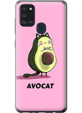Чехол 2d пластиковый на телефон samsung galaxy a21s a217f avocat "4270t-1943-58250"