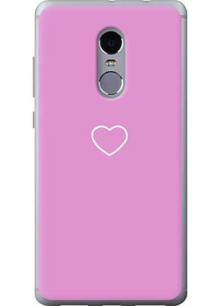 Чохол силіконовий на телефон xiaomi redmi note 4 серце 2 "4863u-352-58250"