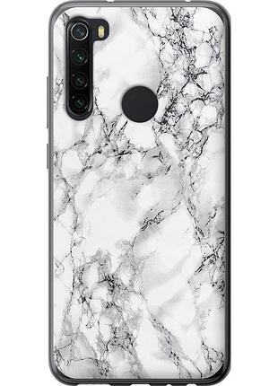 Чохол 2d пластиковий на телефон xiaomi redmi note 8 мармур білий "4480t-1787-58250"