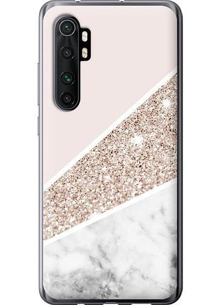 Чохол 2d пластиковий на телефон xiaomi mi note 10 lite пастельний мармур "4342t-1937-58250"