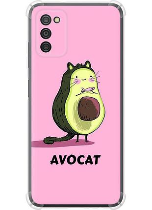 Чохол силіконовий протиударний с посиленими кутами на телефон samsung galaxy a03s a037f avocat "4270sp-2381-58250"
