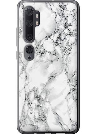 Чехол силиконовый на телефон xiaomi mi note 10 мрамор белый "4480u-1820-58250"