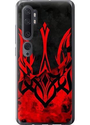 Чохол силіконовий патріотичний на телефон xiaomi mi note 10 герб україни "5312u-1820-58250"