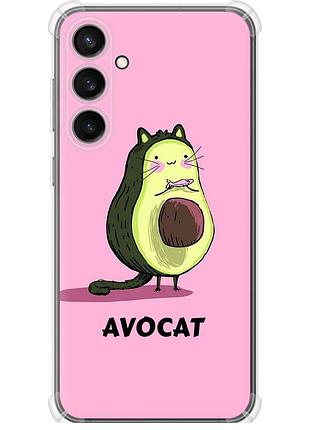 Чохол силіконовий протиударний с посиленими кутами на телефон samsung galaxy s23 fe avocat "4270sp-3136-58250"