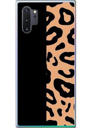Чехол 2d пластиковый на телефон samsung galaxy note 10 plus пятна леопарда "4269t-1756-58250"