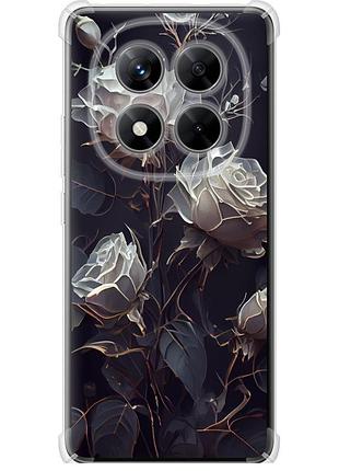 Чохол силіконовий протиударний с посиленими кутами на телефон xiaomi redmi note 14 pro 5g троянди 2 "5550sp-3928-58250"