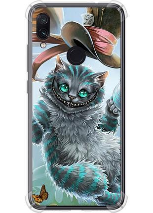 Чохол силіконовий протиударний с посиленими кутами на телефон xiaomi redmi note 7 чеширський кіт 2 "3993sp-1639-58250"