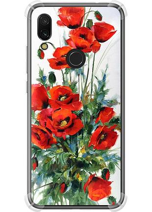 Чехол силикон с усиленными углами на телефон xiaomi redmi 7 маки "523sp-1669-58250"